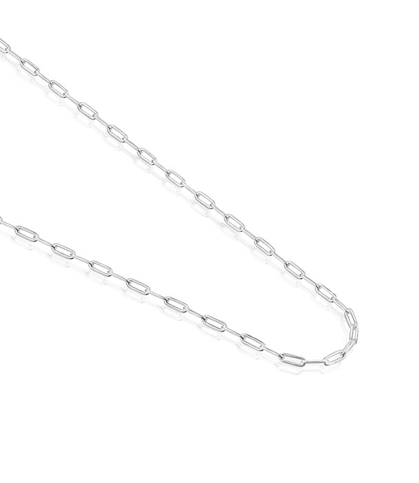 טואוס שרשרת טבעות אובליות Chain מכסף