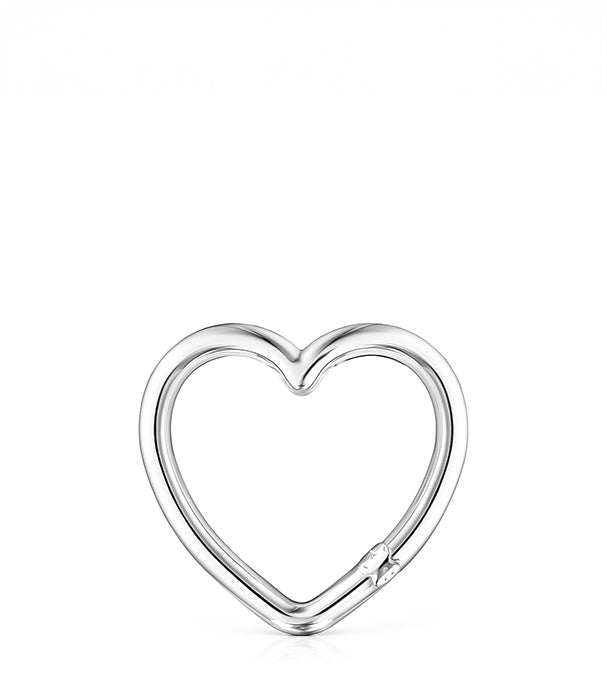 טואוס תליון HOLD בצורת לב מכסף - CHOZEN