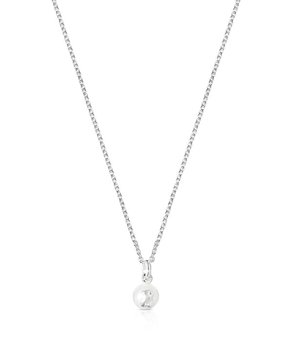 טואוס שרשרת בשילוב פנינה ודובי Icon Pearl מכסף סטרלינג
