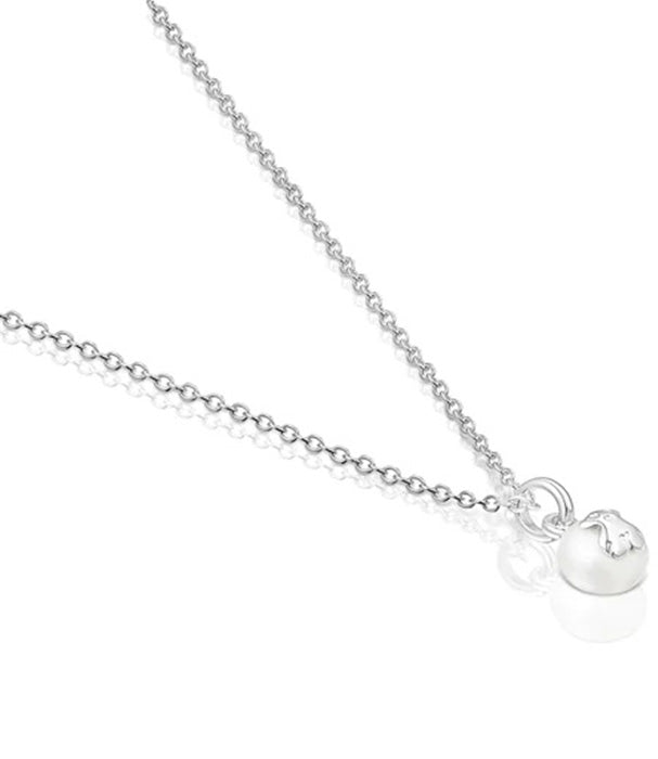 טואוס שרשרת בשילוב פנינה ודובי Icon Pearl מכסף סטרלינג