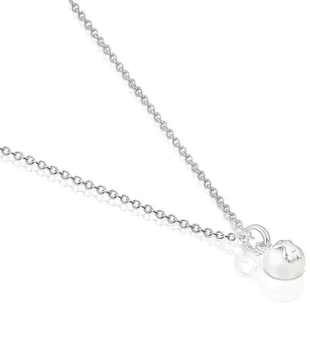 שרשרת כסף עדינה עם תליון כדור קטן, עיצוב אלגנטי, מבית CHOZEN
