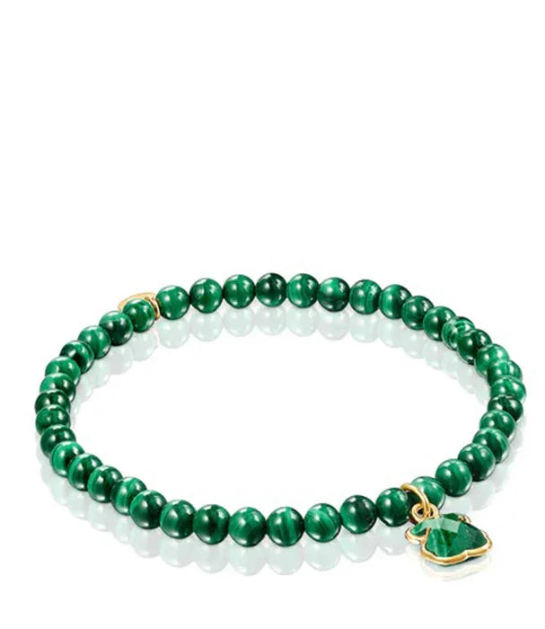 צמיד חרוזים ירוקים עם תליון זהב, תכשיט אופנתי מבית CHOZEN מבית קבוצת אלפא