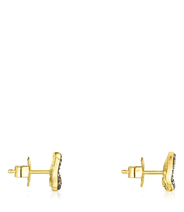 עגילי זהב מינימליסטיים מעוצבים עם אבנים, תכשיטים יוקרתיים מבית CHOZEN