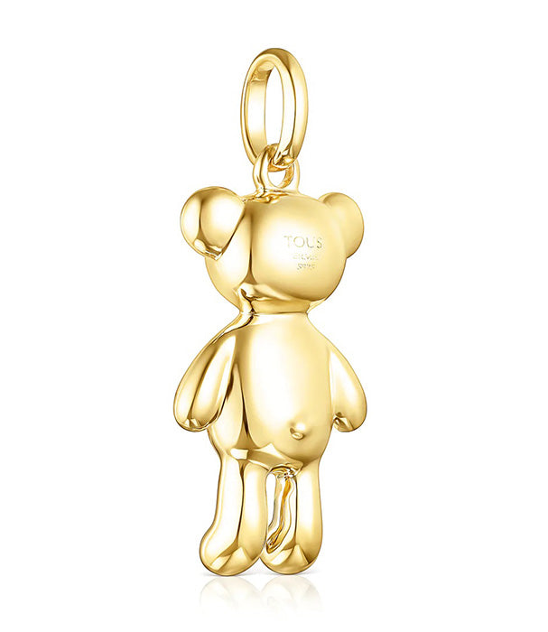 טואוס תליון דובי בשיבוץ אבני חן Teddy Bear Stars מורמייל ורוד