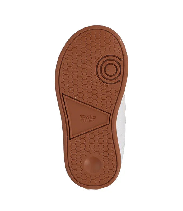 סוליית גומי חומה לנעל Polo, תבנית משושים ולוגו, מותג אופנה מוביל מבית CHOZEN