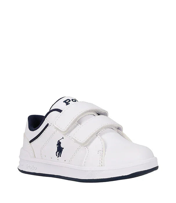 נעל ספורט לבנה לילדים עם סקוץ' לוגו Polo Ralph Lauren, יבואן רשמי CHOZEN