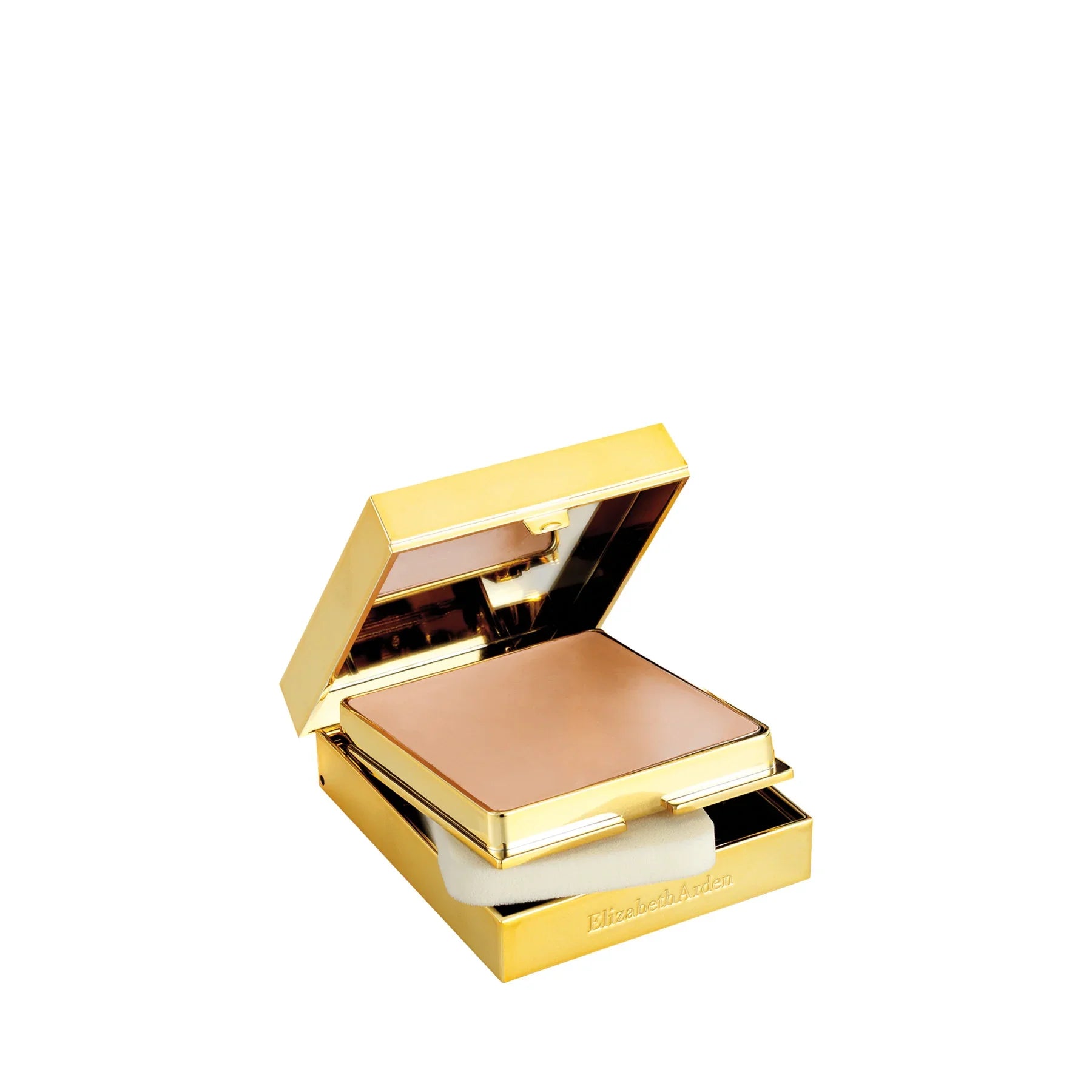 מארז פודרה זהב יוקרתי של Elizabeth Arden, מוצר איפור מבית המותגים המובילים ב-CHOZEN