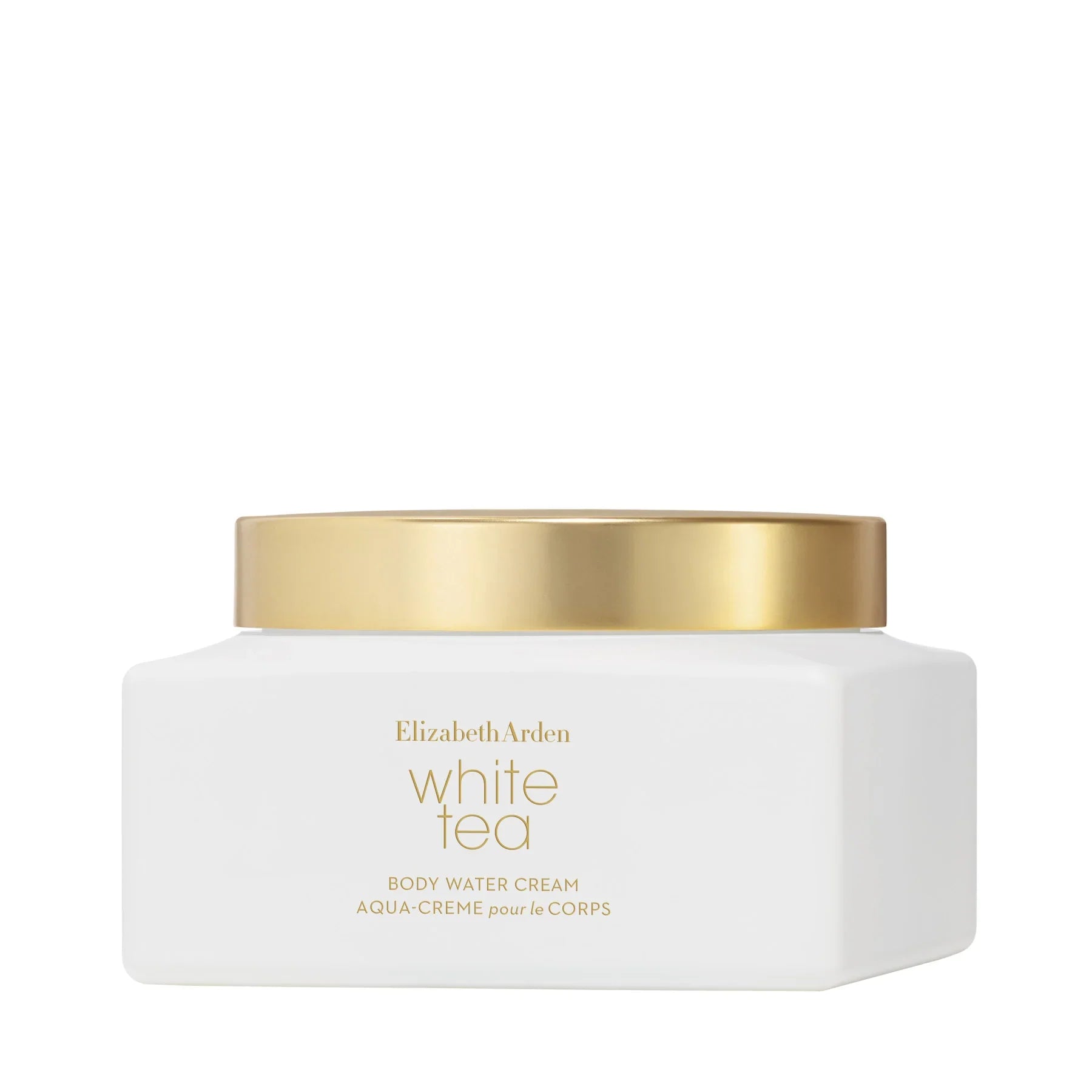 קרם גוף Elizabeth Arden White Tea עם מכסה זהב, מוצר יוקרה של מותג מוביל ב-CHOZEN