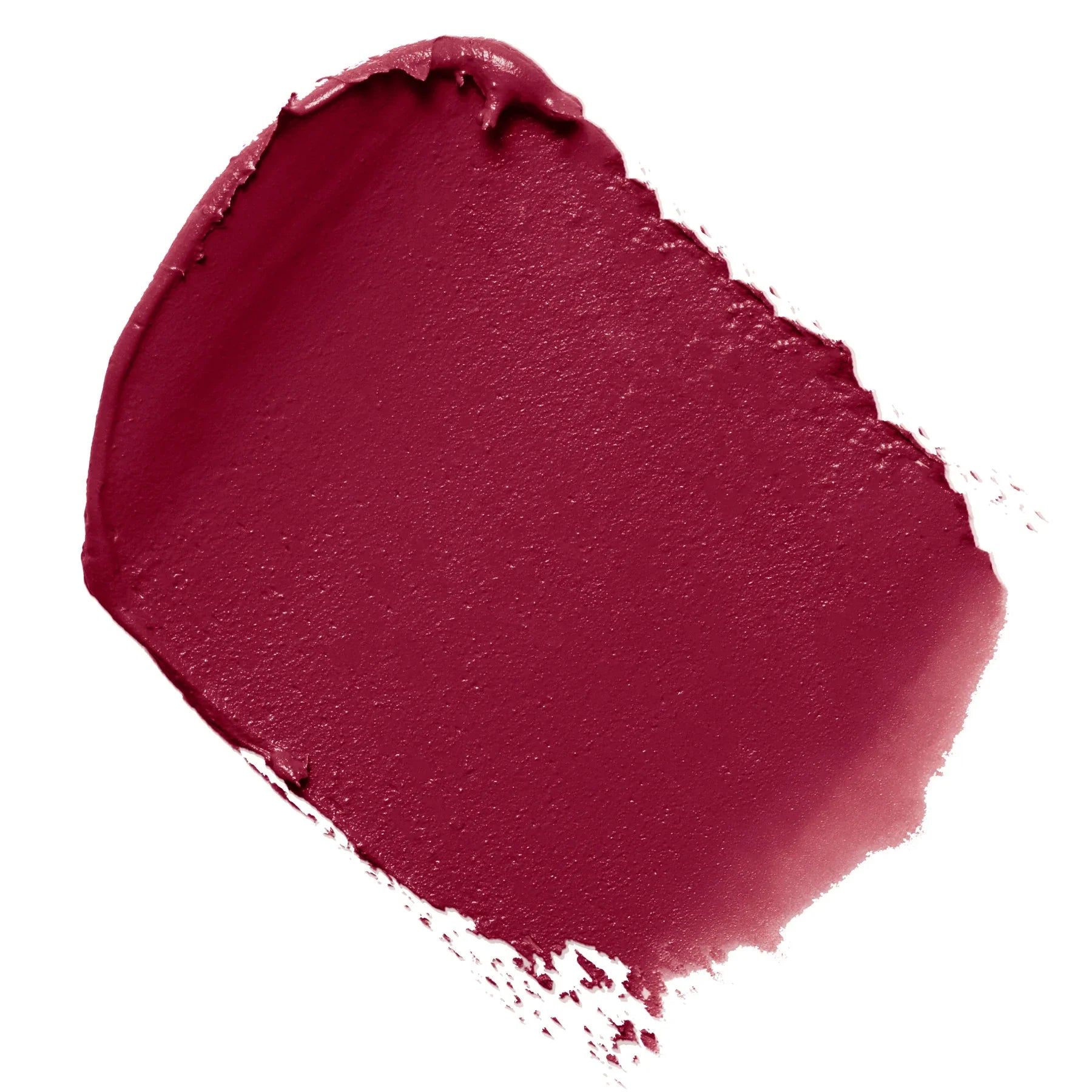 מריחה של שפתון אדום-בורדו, טקסטורה קרמית, מוצר איפור של מותגי יוקרה ב-CHOZEN