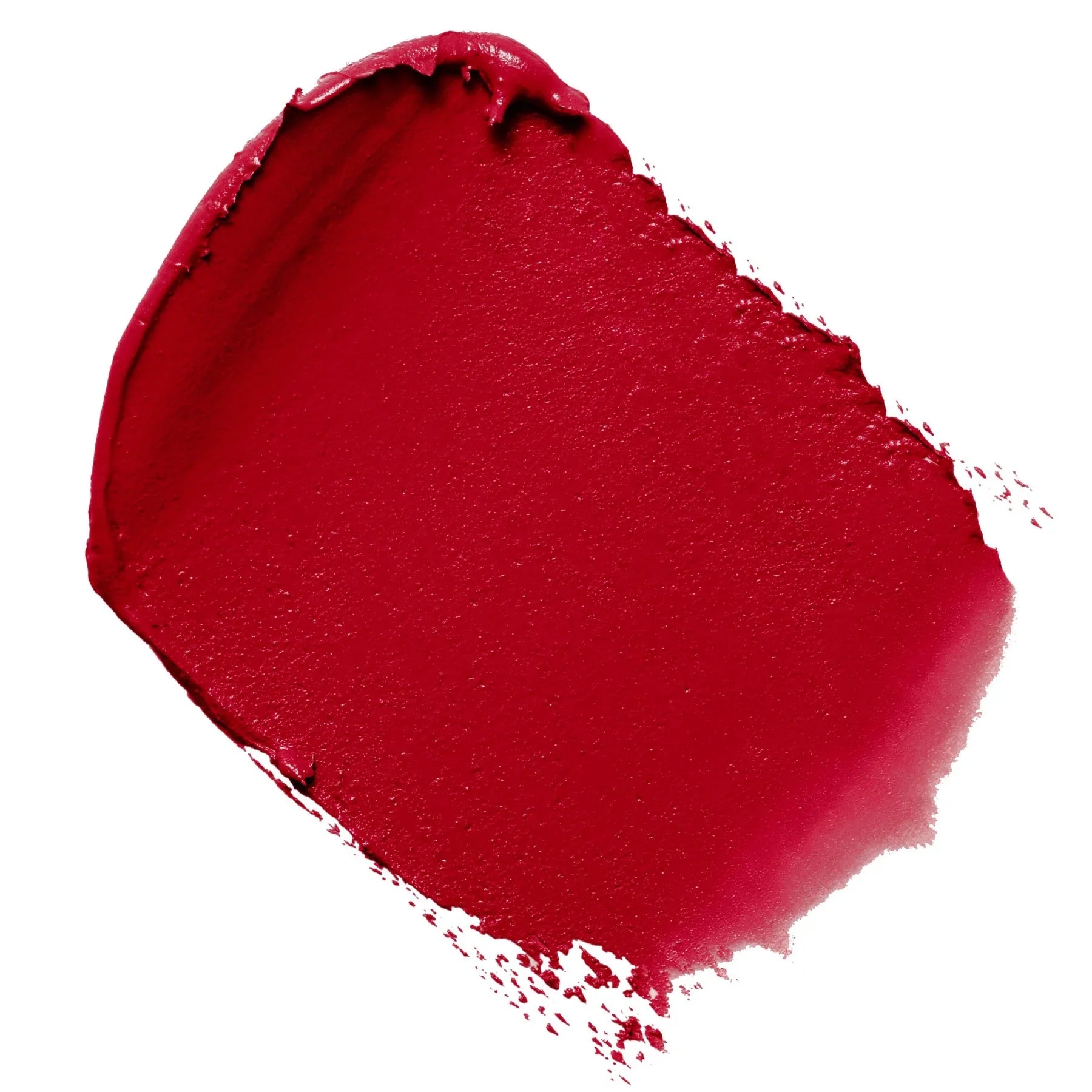 מריחה של שפתון אדום איכותי על רקע לבן, מוצר יופי מבית CHOZEN קוסמטיקה מובילה