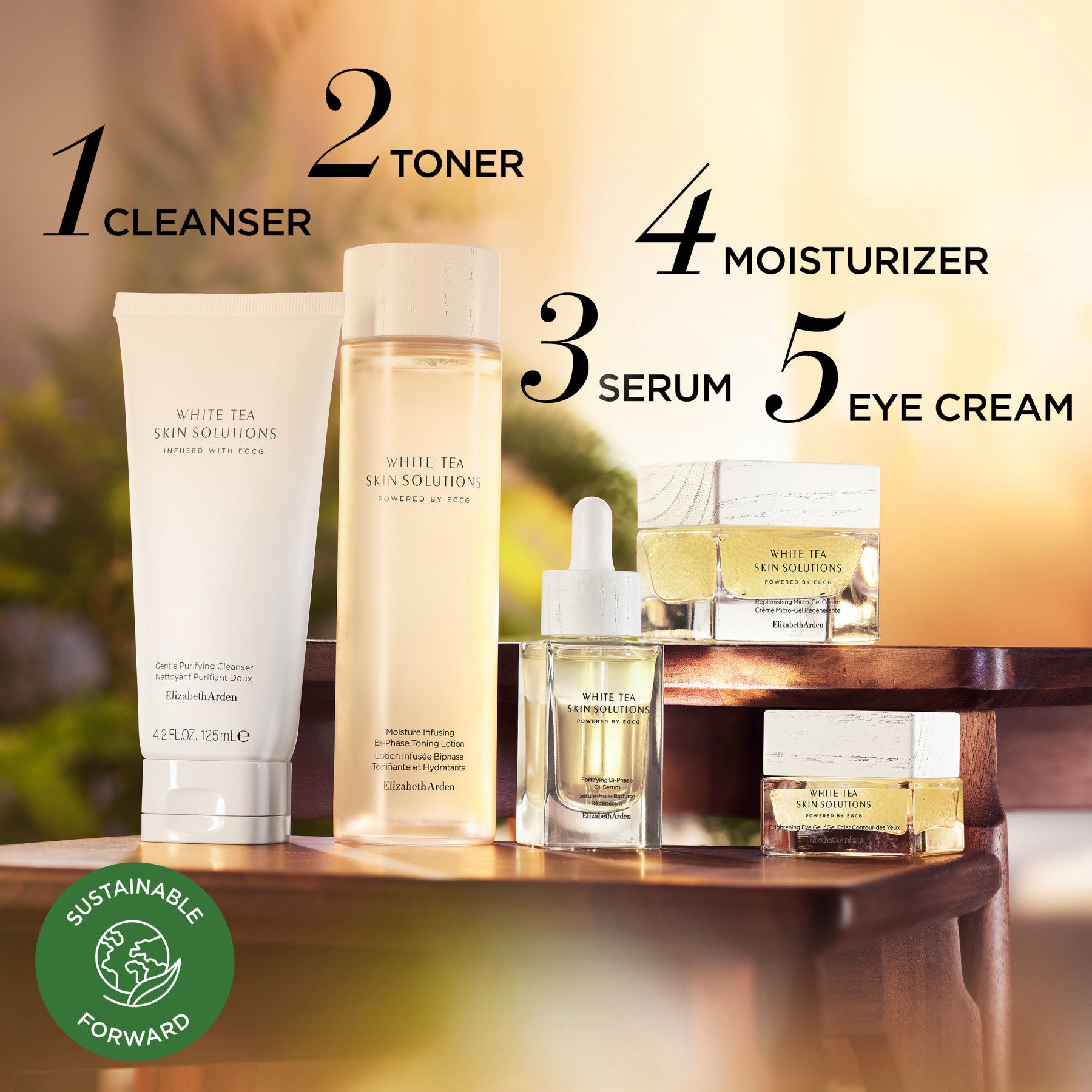 אליזבת ארדן WHITE TEA סקין סולושיין שמן סרום אנטי אייג'ינג