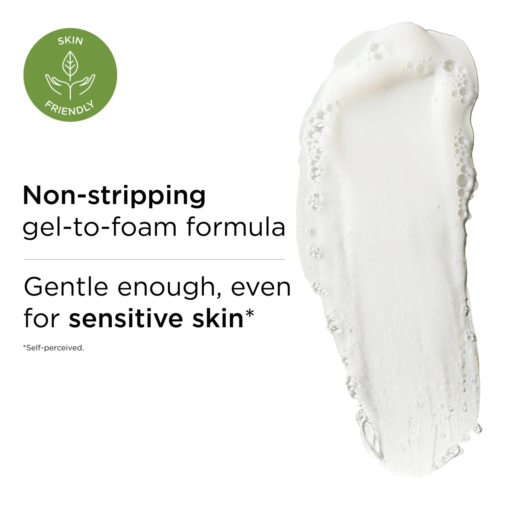 פורמולת ג'ל לקצף עדינה לעור רגיש, תיאור מוצר טיפוח עור, CHOZEN מותגים מובילים