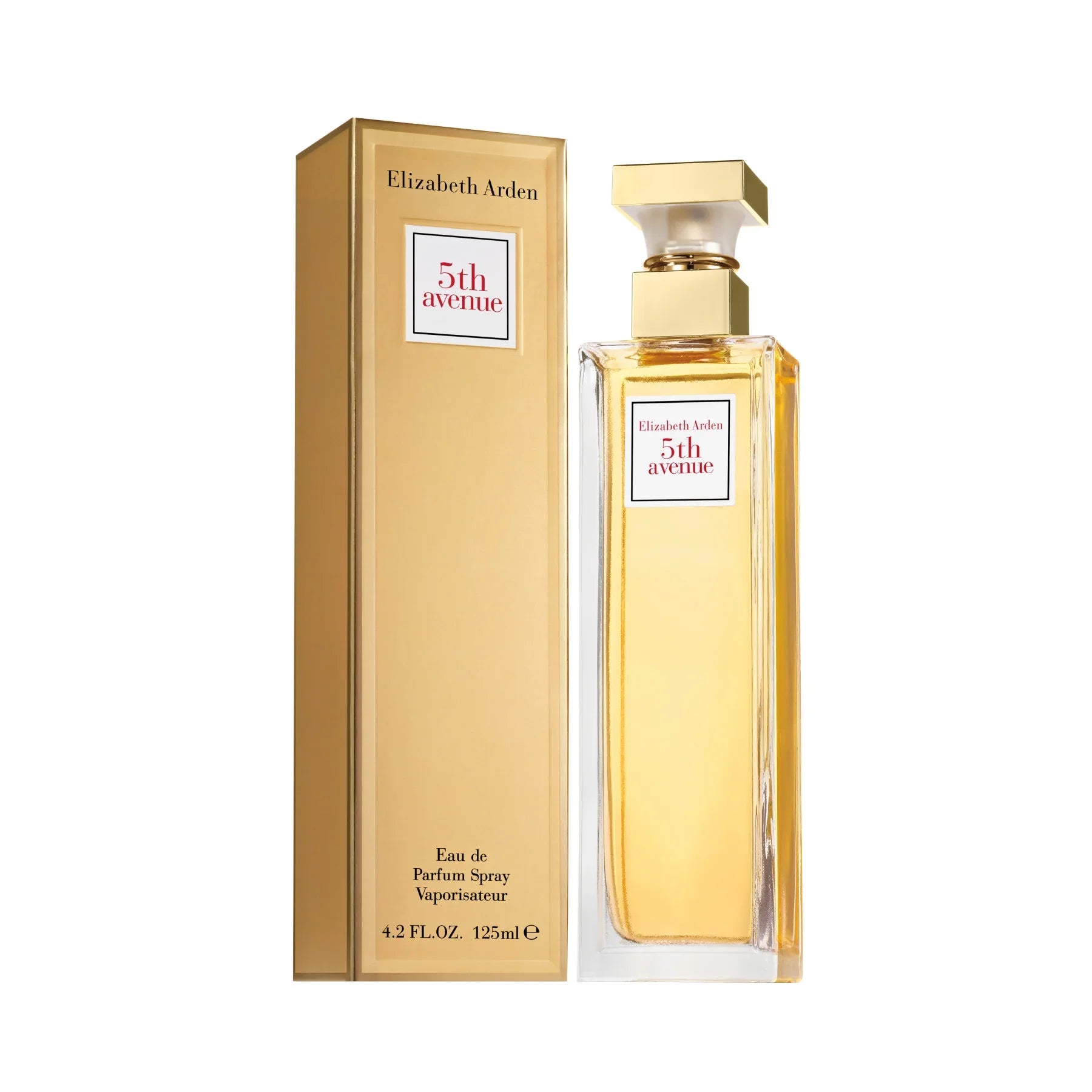 בושם Elizabeth Arden 5th Avenue עם קופסה מוזהבת, מותג מוביל ב-CHOZEN קוסמטיקה ובשמים