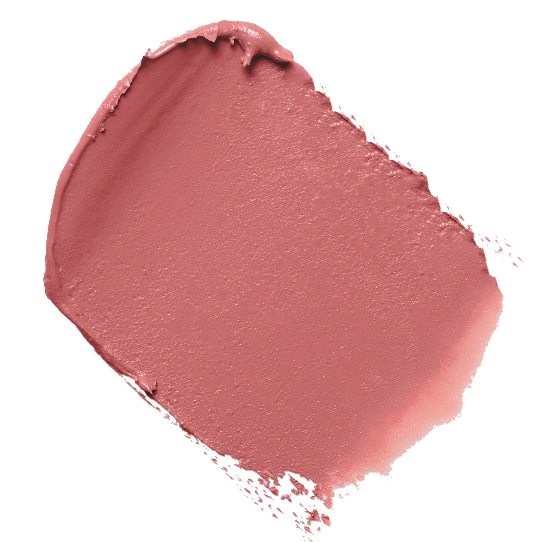 מריחה של שפתון בגוון ורוד על רקע לבן, מוצר איפור יוקרתי מבית CHOZEN