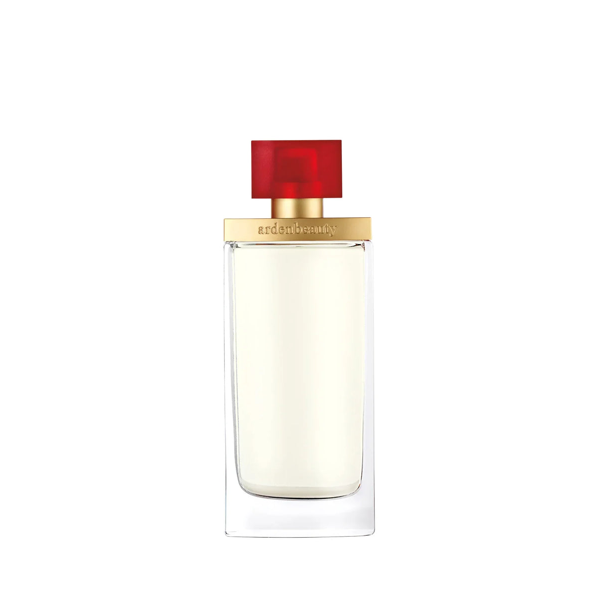 בקבוק בושם ardenbeauty עם פקק אדום וזהב על רקע לבן, מוצג באתר CHOZEN