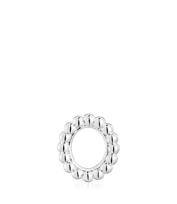 תליון כסף עגול עם עיצוב חרוזים מבריקים, תכשיטים יוקרתיים CHOZEN