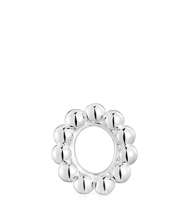 תכשיט כסף עגול בצורת עיגולים מבריקים, קולקציית CHOZEN, קבוצת אלפא