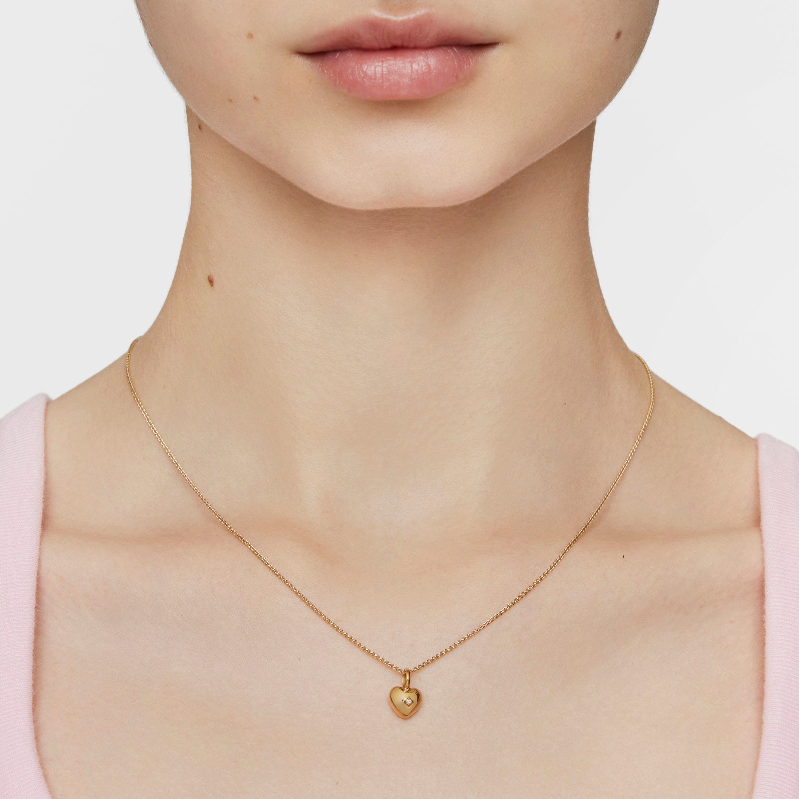 טואוס תליון לב בשיבוץ יהלום My Other Half מזהב