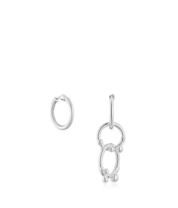 עגילי כסף בעיצוב גאומטרי מינימליסטי, CHOZEN, קבוצת אלפא, תכשיטי יוקרה מעוצבים