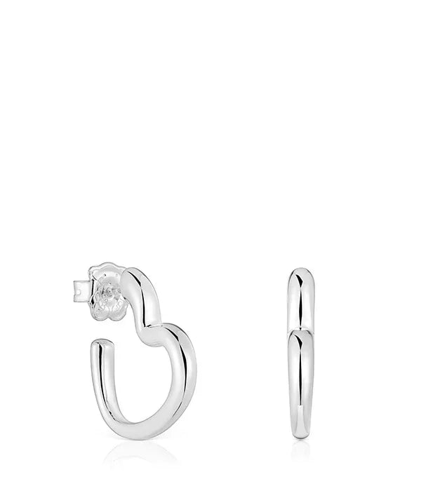 עגילי חישוק כסף בעיצוב מודרני מבית CHOZEN, תכשיטים אלגנטיים מהמותגים המובילים