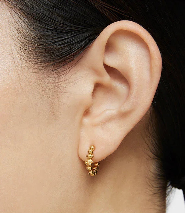 עגיל חישוק זהב יוקרתי על אוזן, תכשיטים אופנתיים מבית CHOZEN