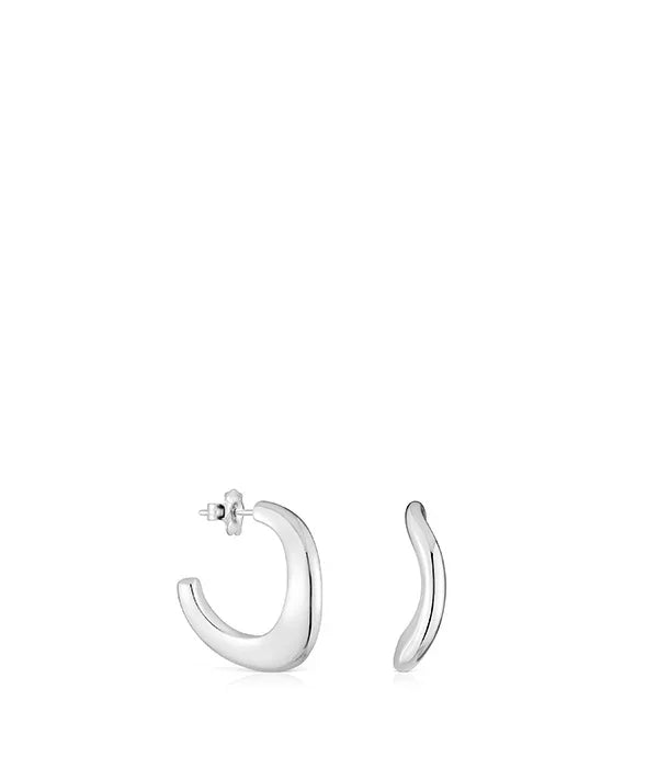 עגילי חישוק כסף לנשים, עיצוב מודרני, צ'וזן מבית קבוצת אלפא