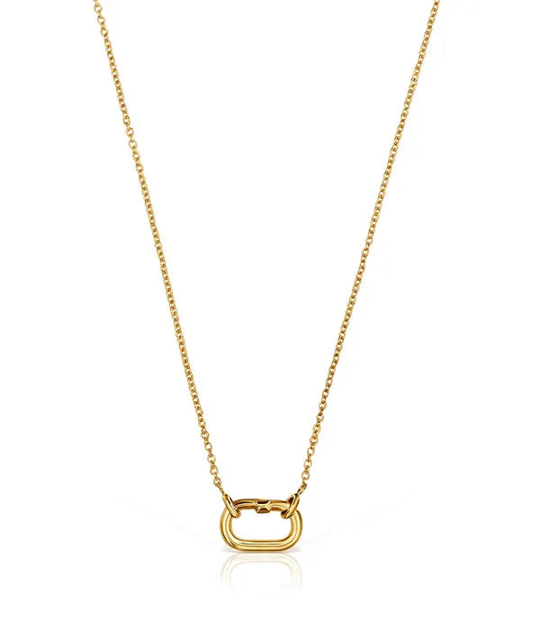 שרשרת זהב עדינה עם תליון אליפסה, תכשיט יוקרתי CHOZEN מבית קבוצת אלפא