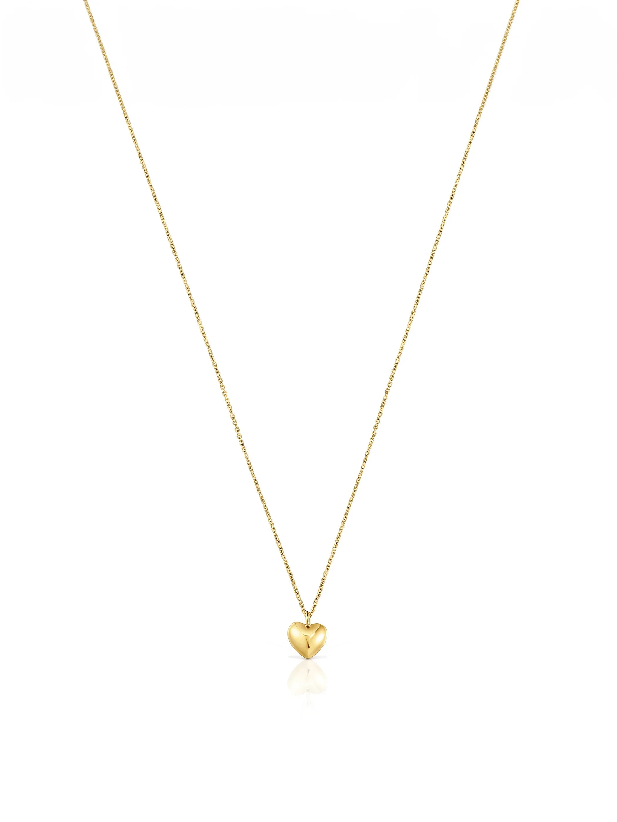 שרשרת זהב עם תליון לב יוקרתי, תכשיט אופנה CHOZEN לאישה