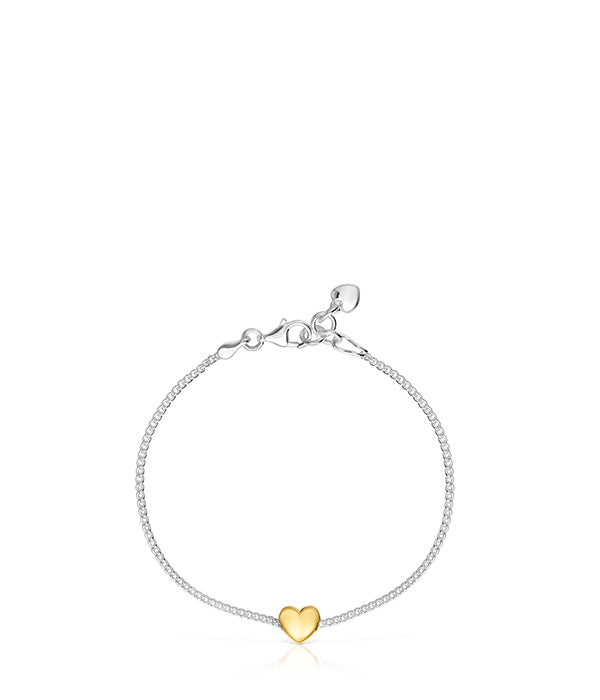 טואוס צמיד עם מוטיב לב My Other Half בשני גוונים