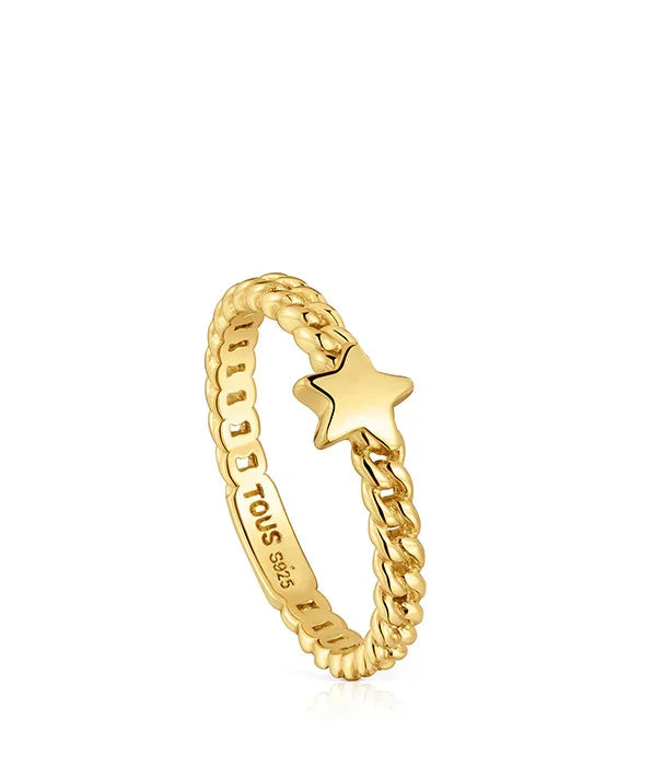 טבעת זהב משובצת כוכב מותג TOUS, תכשיטי יוקרה לנשים באתר CHOZEN