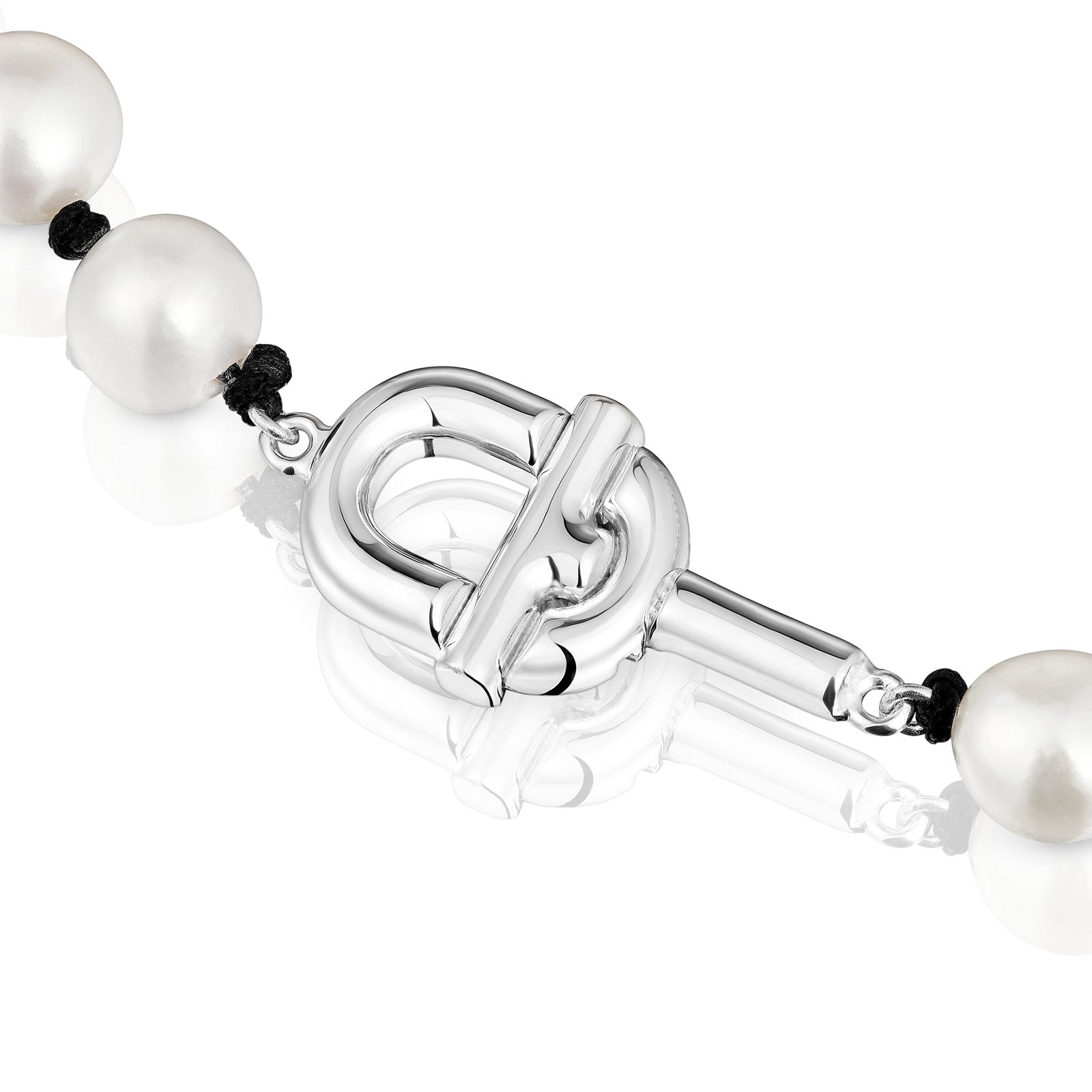 טואוס שרשרת פנינים MANIFESTO מחוט בצבע שחור