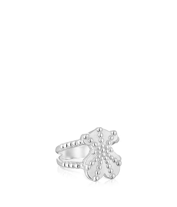 טבעת כסף מעוצבת בצורת פרח מבית CHOZEN, תכשיט יוקרתי לאישה