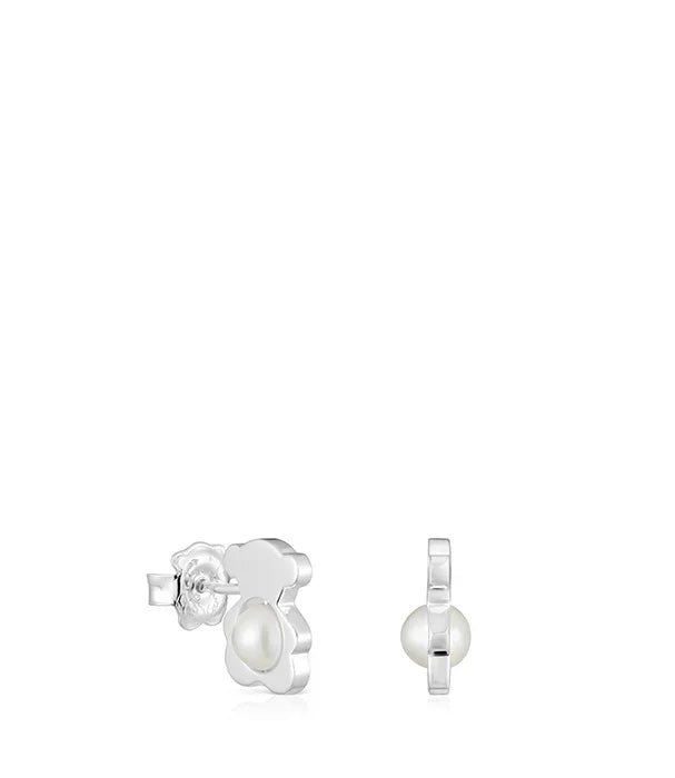 עגילי כסף עם פנינה בעיצוב פרח, תכשיטי אופנה יוקרתיים לנשים, CHOZEN