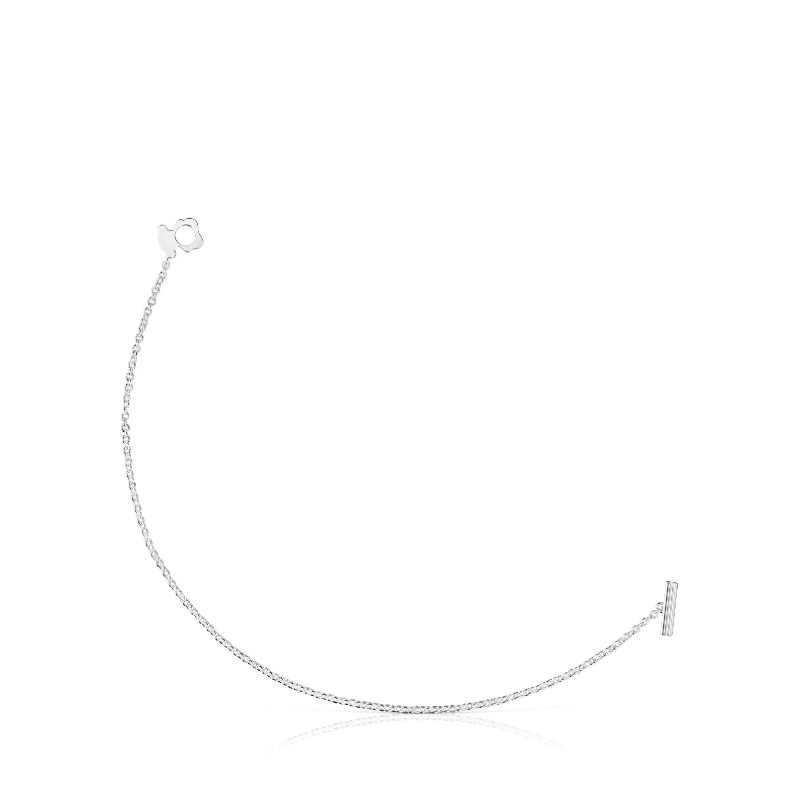 צמיד כסף עדין מבית CHOZEN עם שרשרת דקה וסוגר, תכשיטים יוקרתיים אלפא