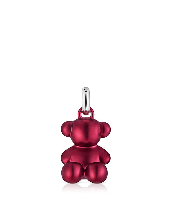 טואוס תליון דובי בצבע אדום Bold Bear מפלדה