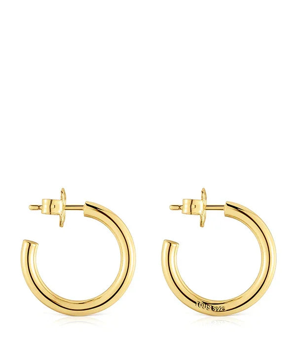 עגילי חישוק זהב קלאסיים מבית CHOZEN, תכשיטי יוקרה אלפא