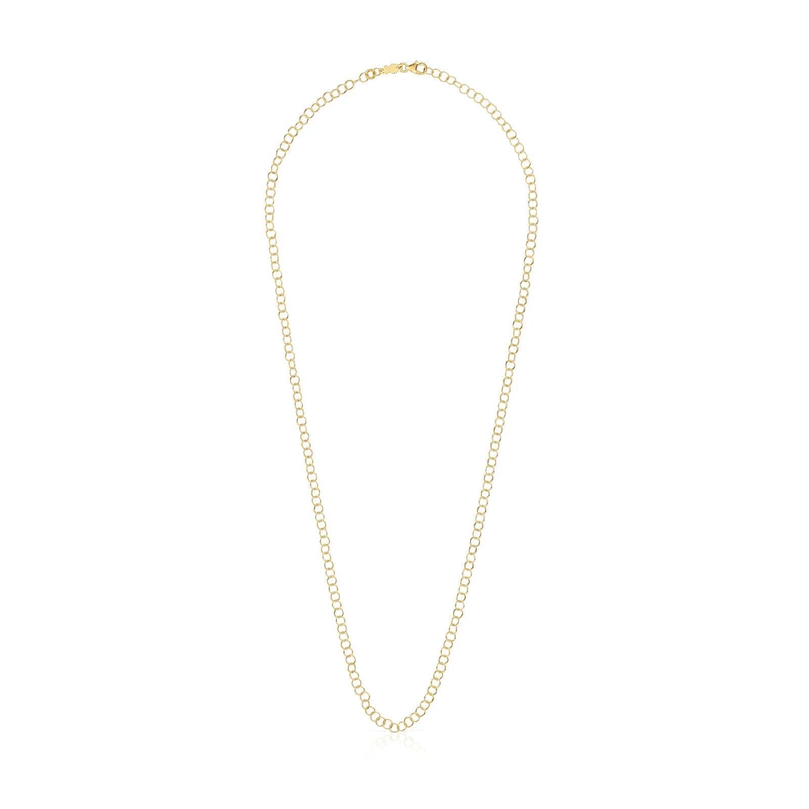 שרשרת זהב עדינה בעיצוב קלאסי על רקע לבן, קולקציית תכשיטים CHOZEN