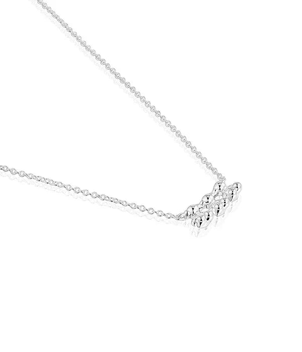 שרשרת כסף עדינה עם תליוני חרוזים מבית CHOZEN, תכשיטים יוקרתיים לנשים