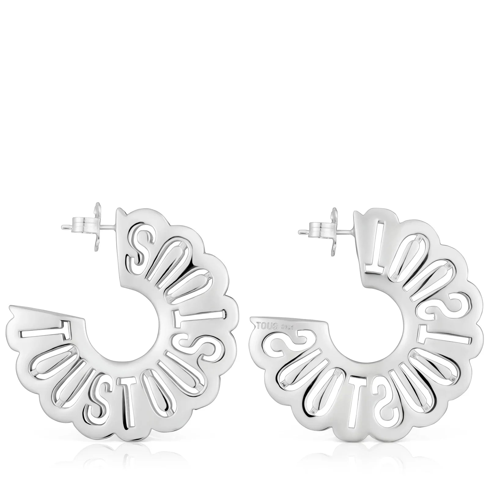 עגילי חישוק כסף בעיצוב TOUS, תכשיטי אופנה יוקרתיים באתר CHOZEN