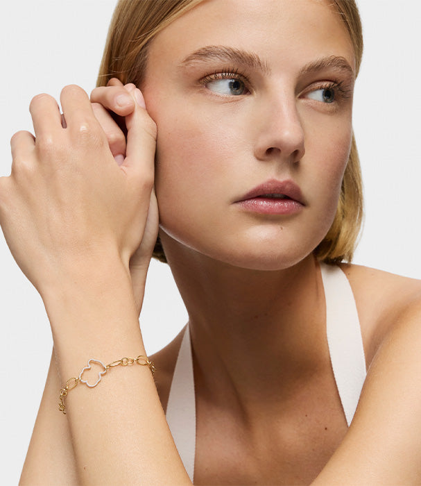 טואוס צמיד חוליות דובי New Silueta בשני גוונים