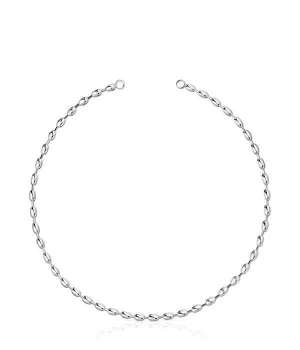 שרשרת כסף אלגנטית לנשים, עיצוב עדין, מבית CHOZEN, רקע לבן