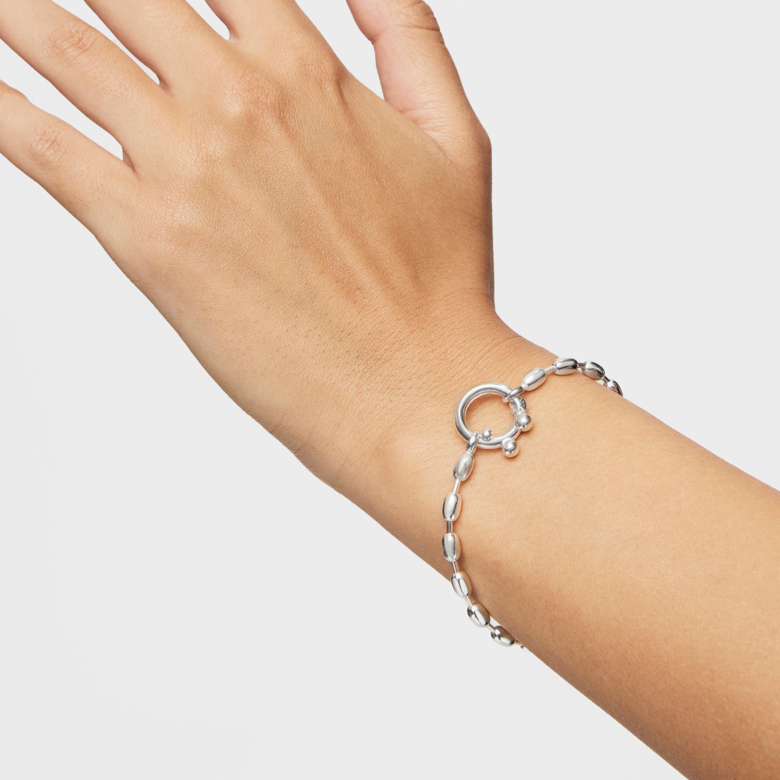טואוס צמיד חוליות Hold Oval מכסף