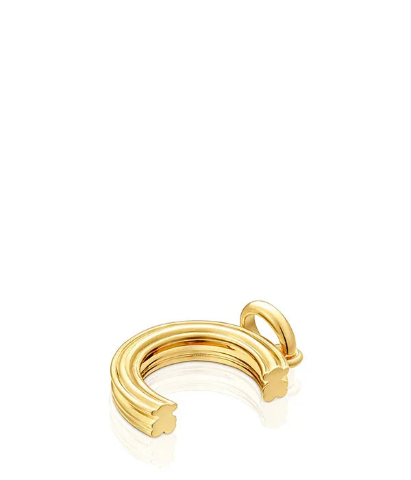 תליון זהב מעוצב מודרני, תכשיט יוקרתי מבית CHOZEN, צילום על רקע לבן