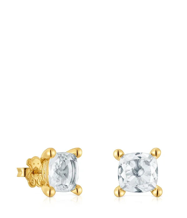 עגילי זהב עם אבן שקופה, תכשיטי יוקרה לנשים CHOZEN, קולקציה מובילה