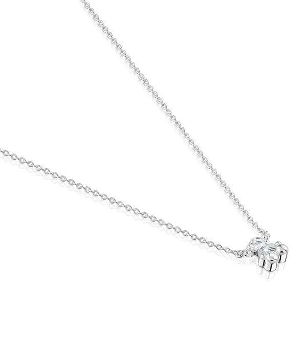 שרשרת כסף עדינה עם תליון קוביה בעיצוב יוקרתי, CHOZEN תכשיטים אופנתיים