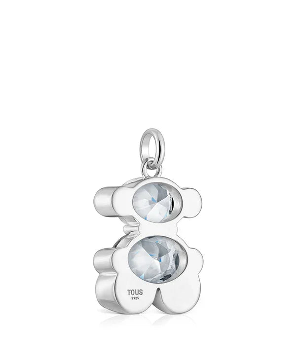 תליון כסף בצורת דוב עם אבני קריסטל, תכשיטי TOUS ב-CHOZEN קבוצת אלפא