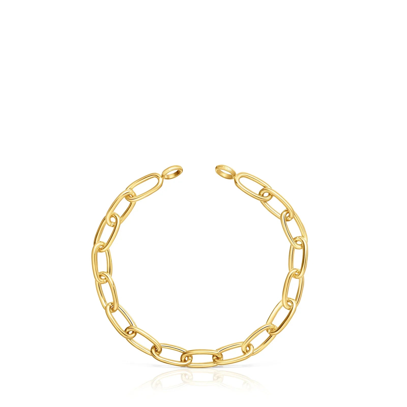 צמיד שרשרת זהב פתוח בעיצוב מודרני, תכשיט יוקרתי CHOZEN, קבוצת אלפא