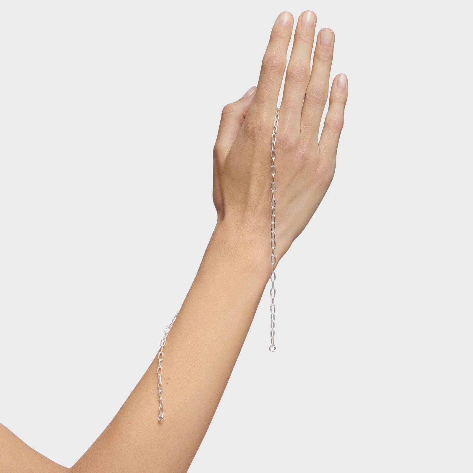 טואוס שרשרת קצרה Hold Oval מכסף