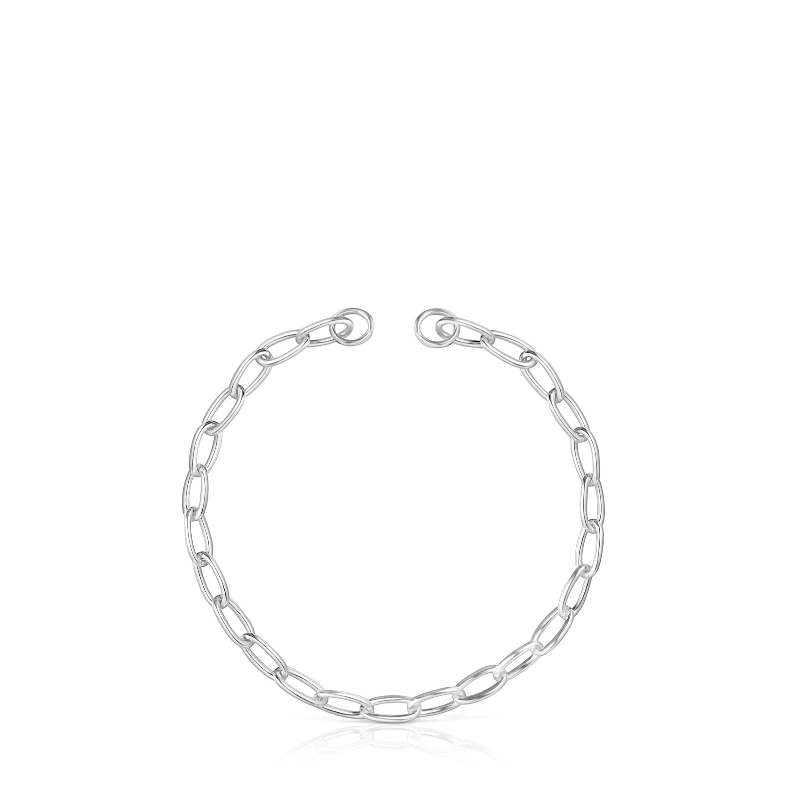 צמיד חוליות Hold Oval מכסף