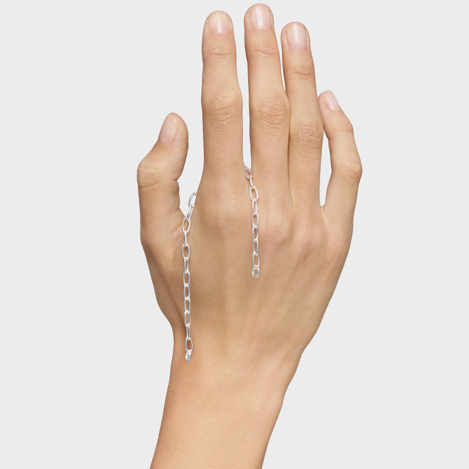 צמיד חוליות Hold Oval מכסף